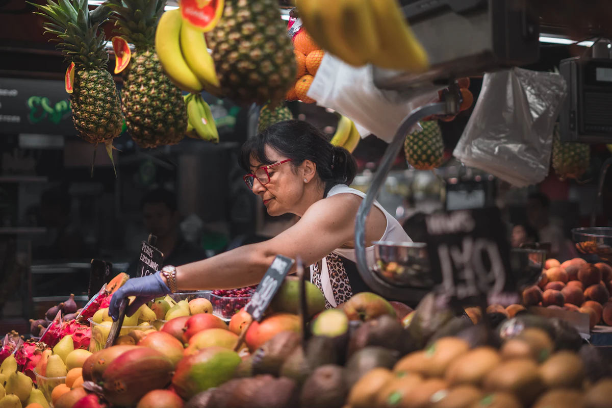 A Spanish market, where groceries cost less than in most US cities