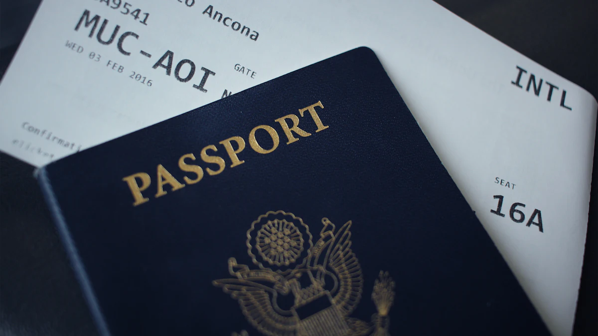 US passport and documents being prepared for a Spain visa apostille