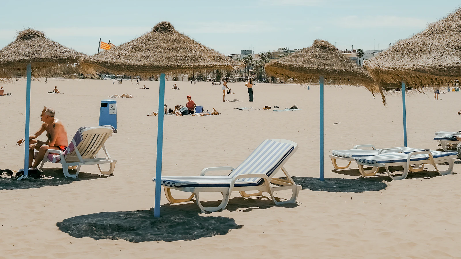 Malvarrosa beach Valencia Spain